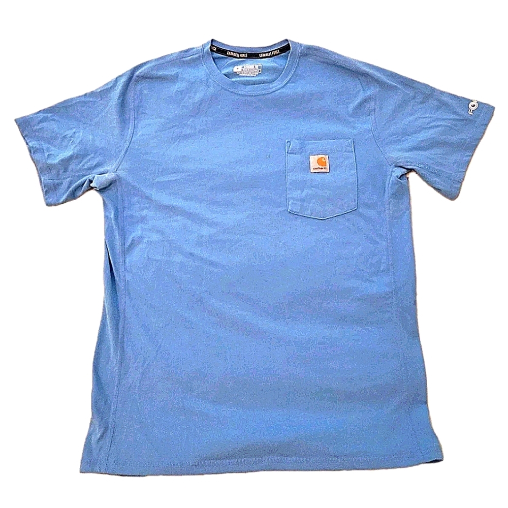 Carhartt Men's Light Blue Short Sleeve Tee Size M